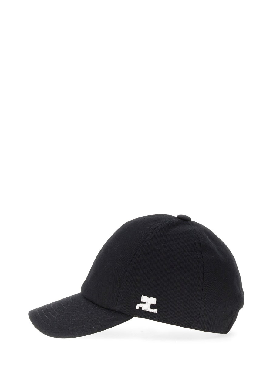 COURREGES CAPPELLO IN COTONE CON SIGNATURE AC