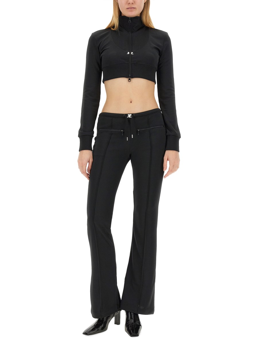 COURREGES PANTALONE SLIM FIT IN TESSUTO TECNICO