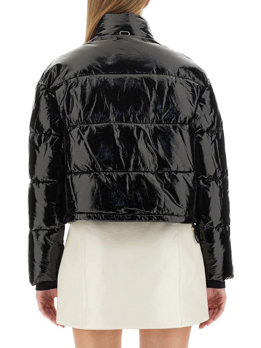 COURREGES PIUMINO CORTO IN VINILE C0N LOGO
