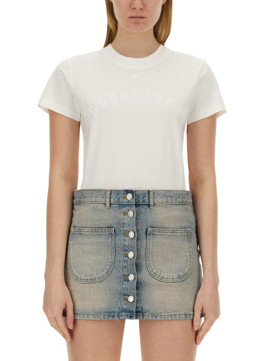 COURREGES T-SHIRT CON LOGO