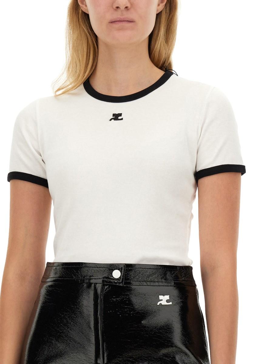 COURREGES T-SHIRT CON LOGO