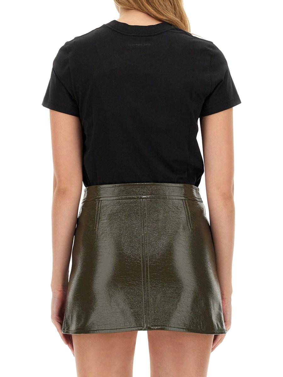 COURREGES T-SHIRT IN COTONE