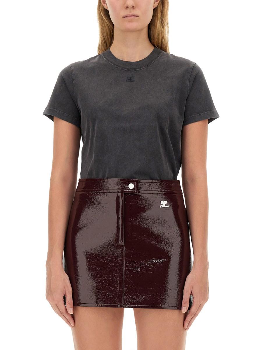 COURREGES T-SHIRT IN COTONE