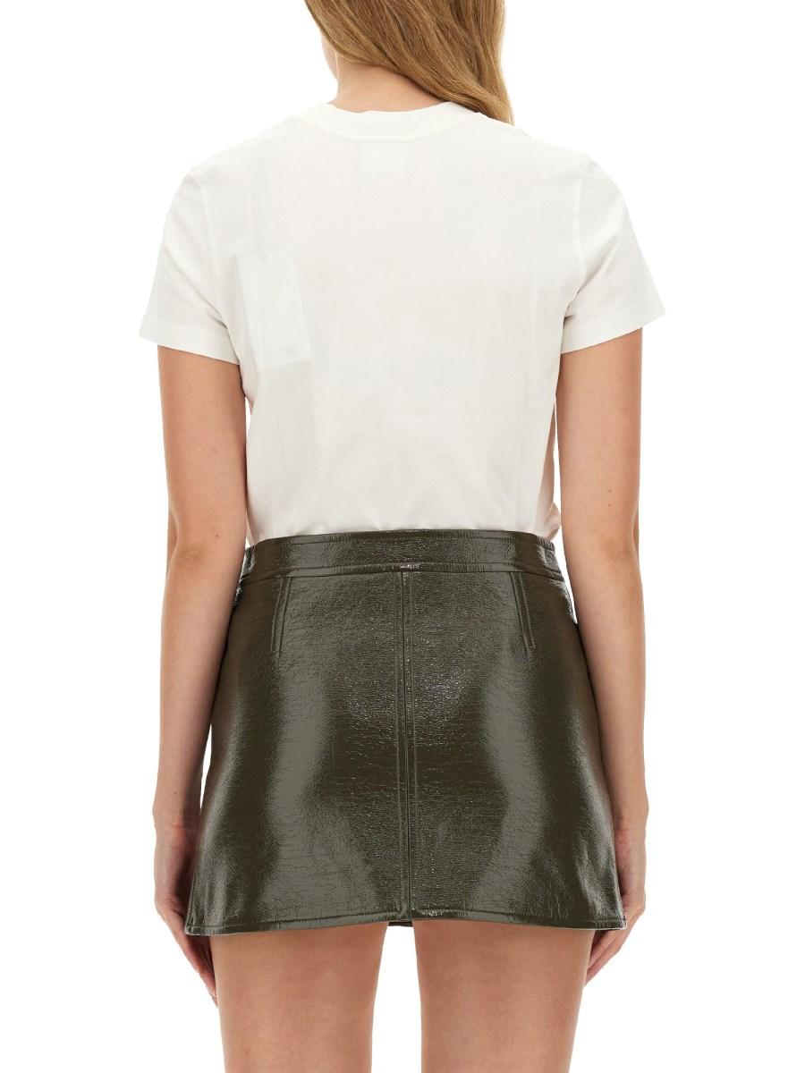 COURREGES T-SHIRT IN COTONE