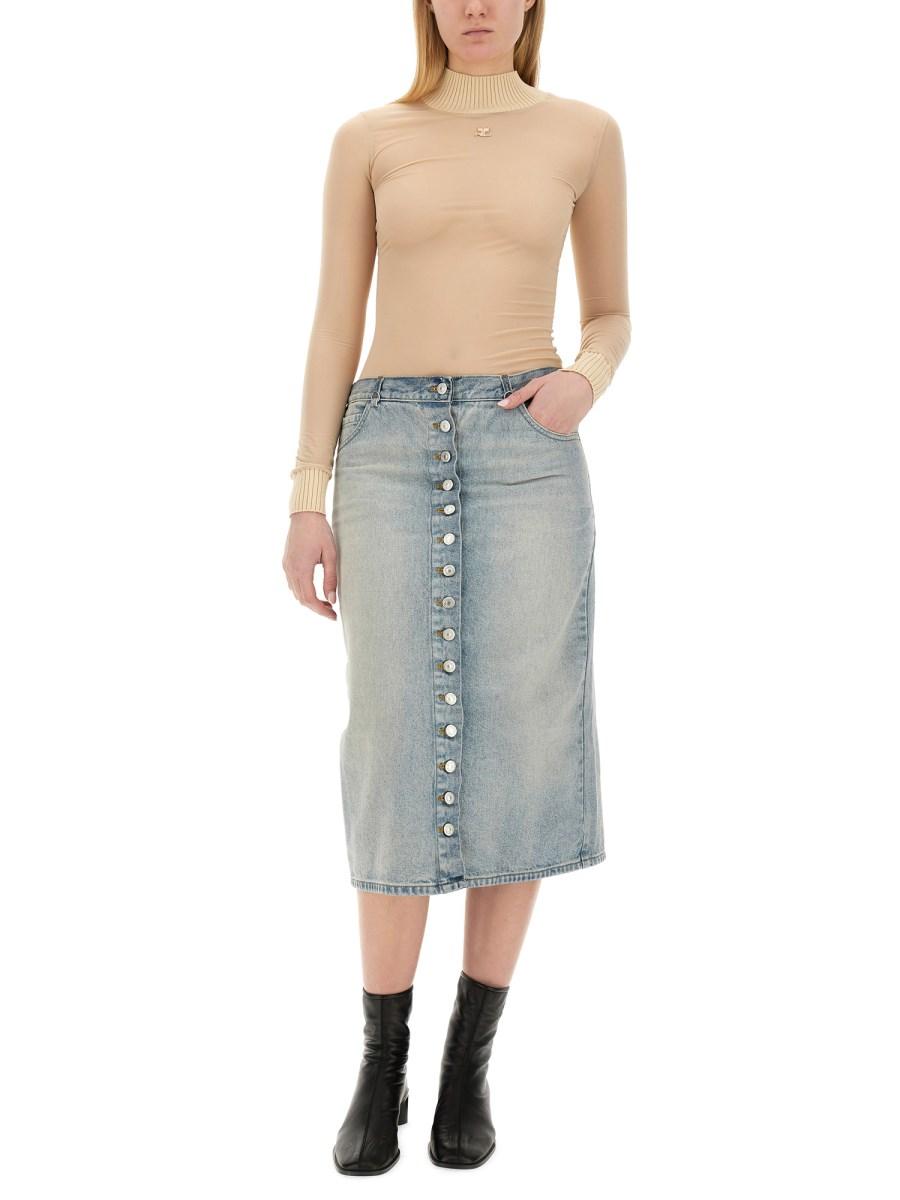 COURREGES TOP CON LOGO