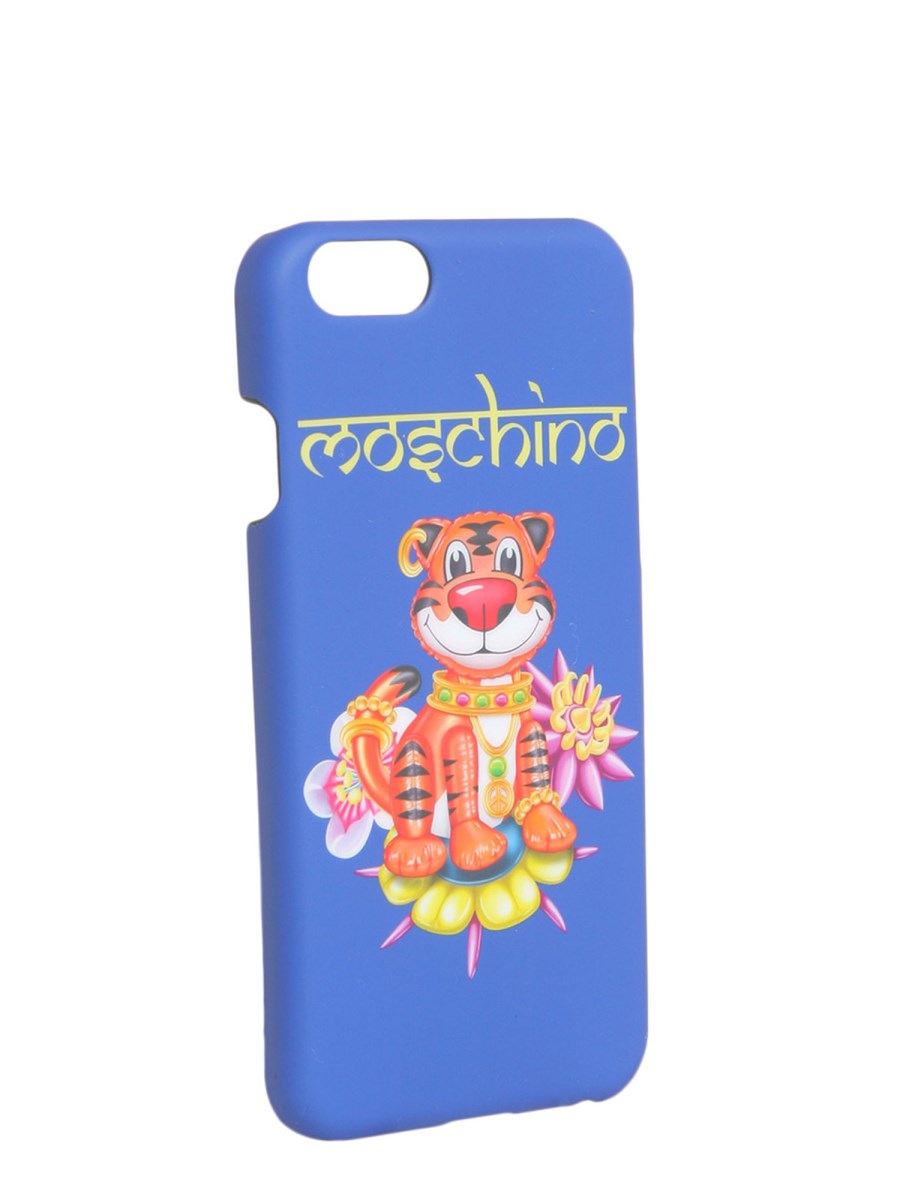 MOSCHINO COVER IPHONE 6/6S STAMPA TIGRE STILE INDIANO