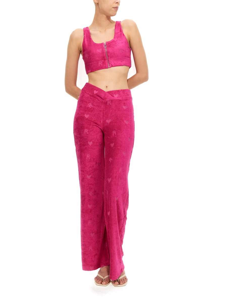 ROTATE BIRGER CHRISTENSEN CROP TOP KELLY IN MISTO VISCOSA