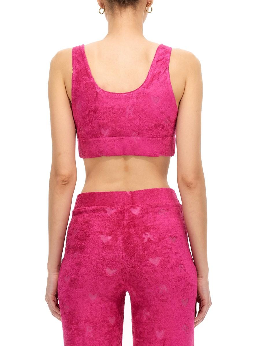 ROTATE BIRGER CHRISTENSEN CROP TOP KELLY IN MISTO VISCOSA