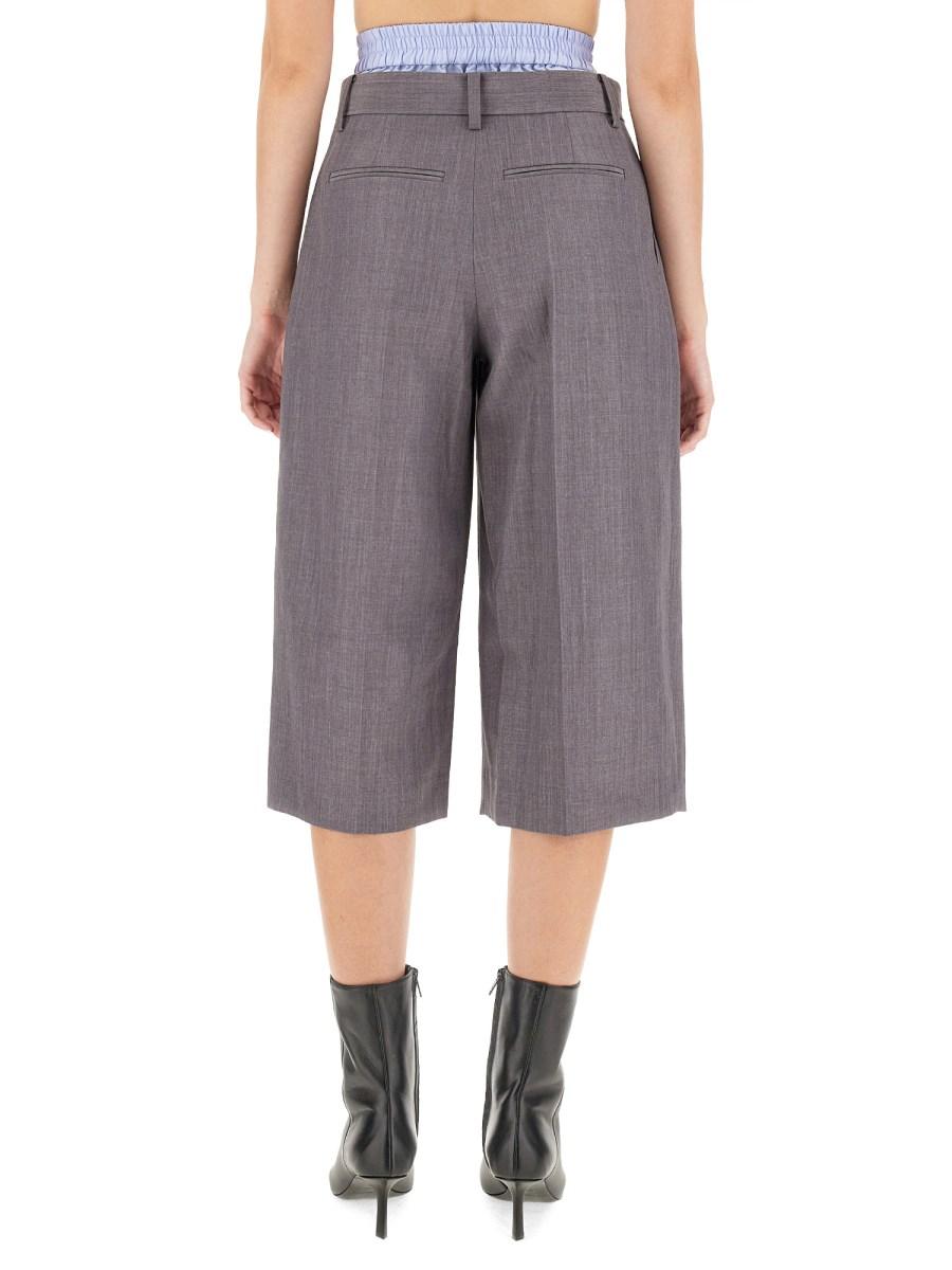 ALEXANDER WANG CULOTTE SARTORIALI CON BOXER A VITA ALTA