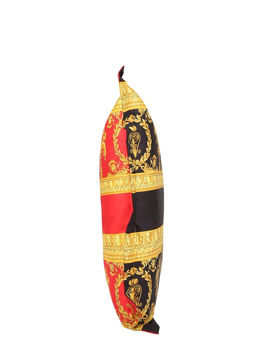 VERSACE CUSCINO DOUBLE-FACE IN COTONE CON STAMPA I ♡ BAROQUE