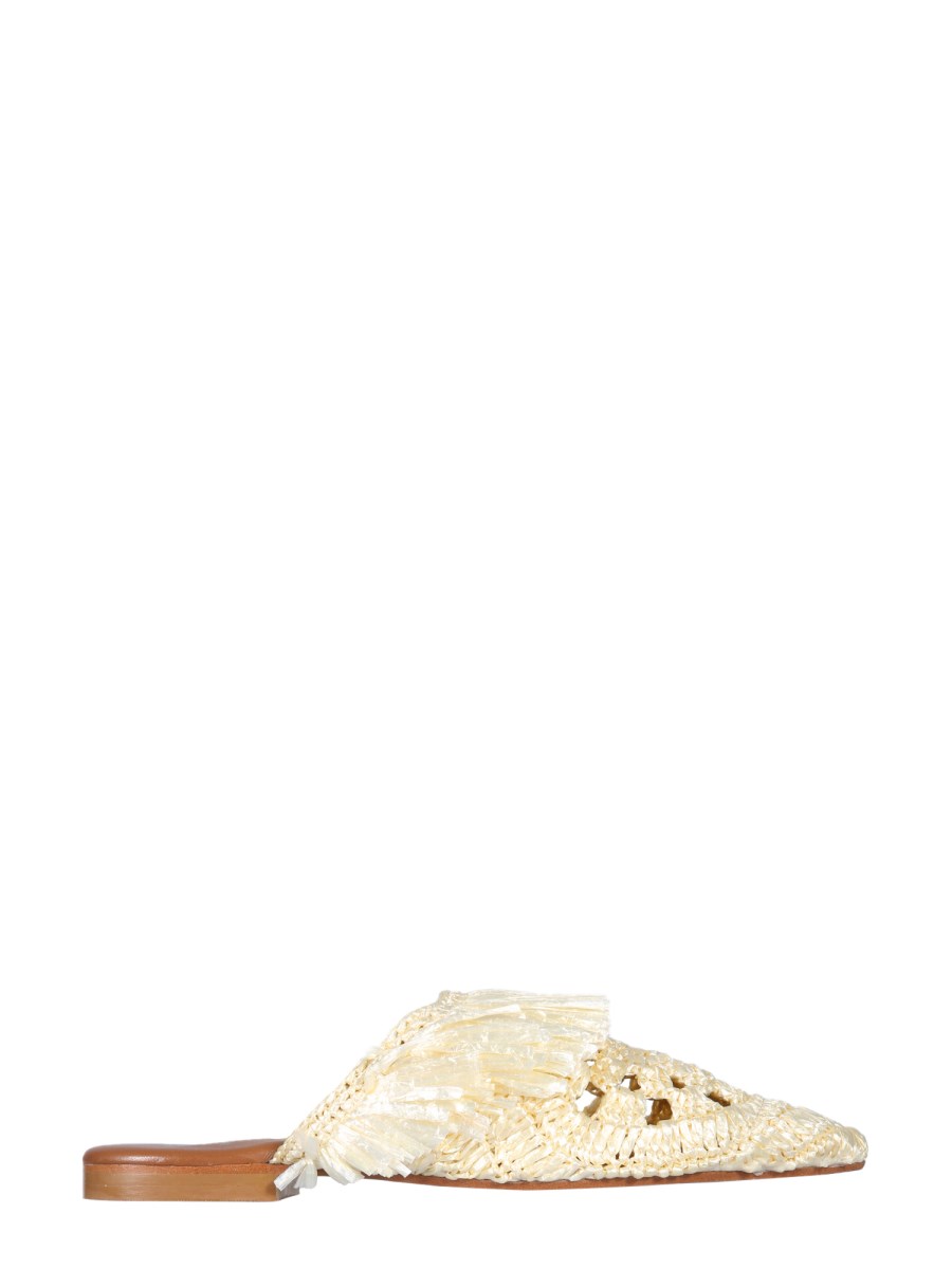 DE SIENA SHOES SANDALO "MARILÙ" IN RAFIA