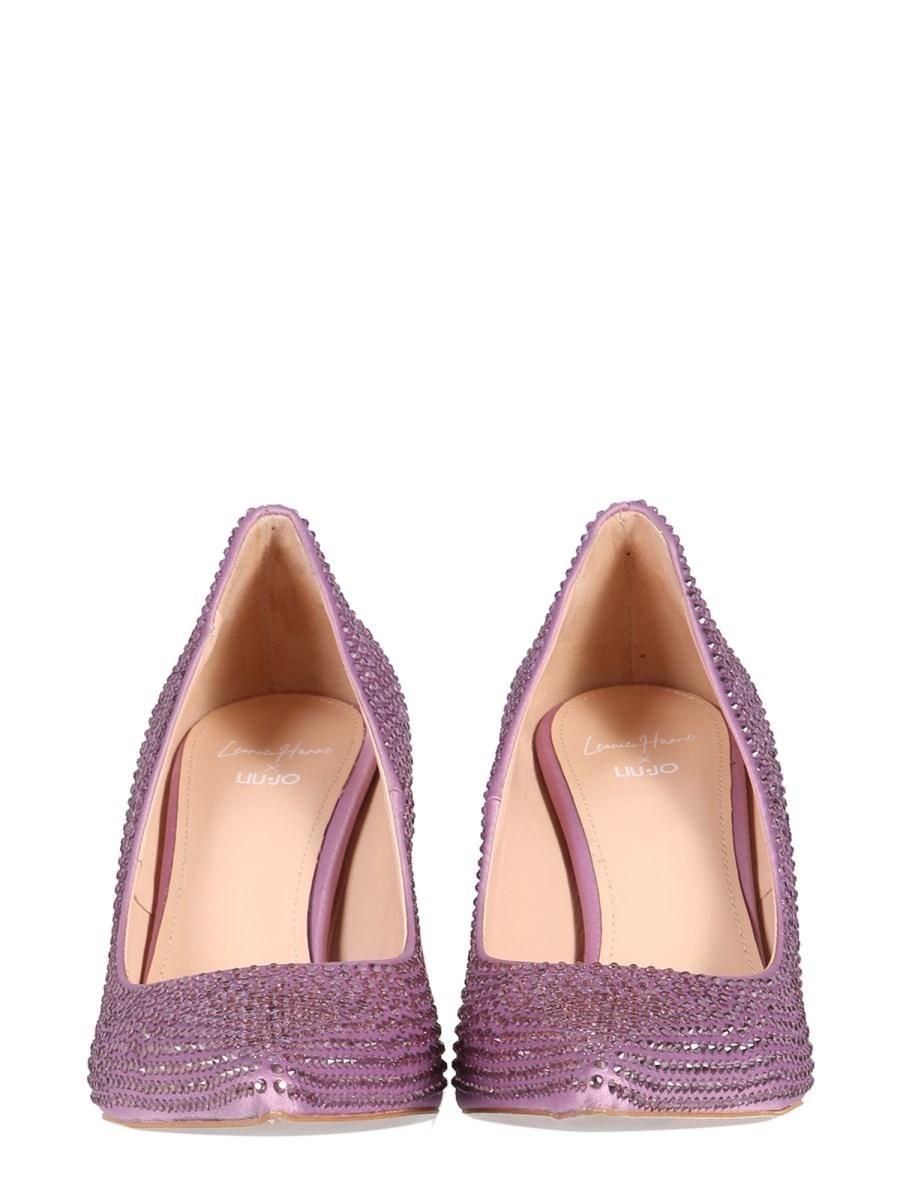LEONIE HANNE X LIU JO DECOLLETE "GLAM" CON DETTAGLI STRASS
