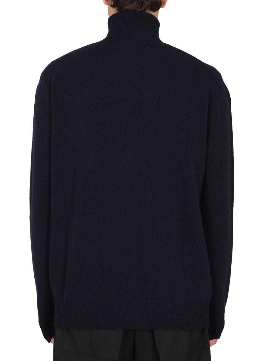 DEPARTMENT FIVE MAGLIA A COLLO ALTO CON PATCH LOGO