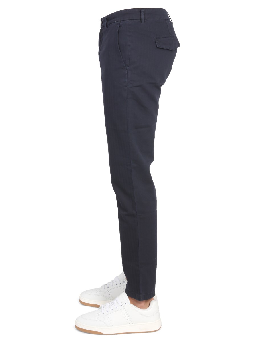 DEPARTMENT FIVE PANTALONE IN COTONE CON PATCH LOGO