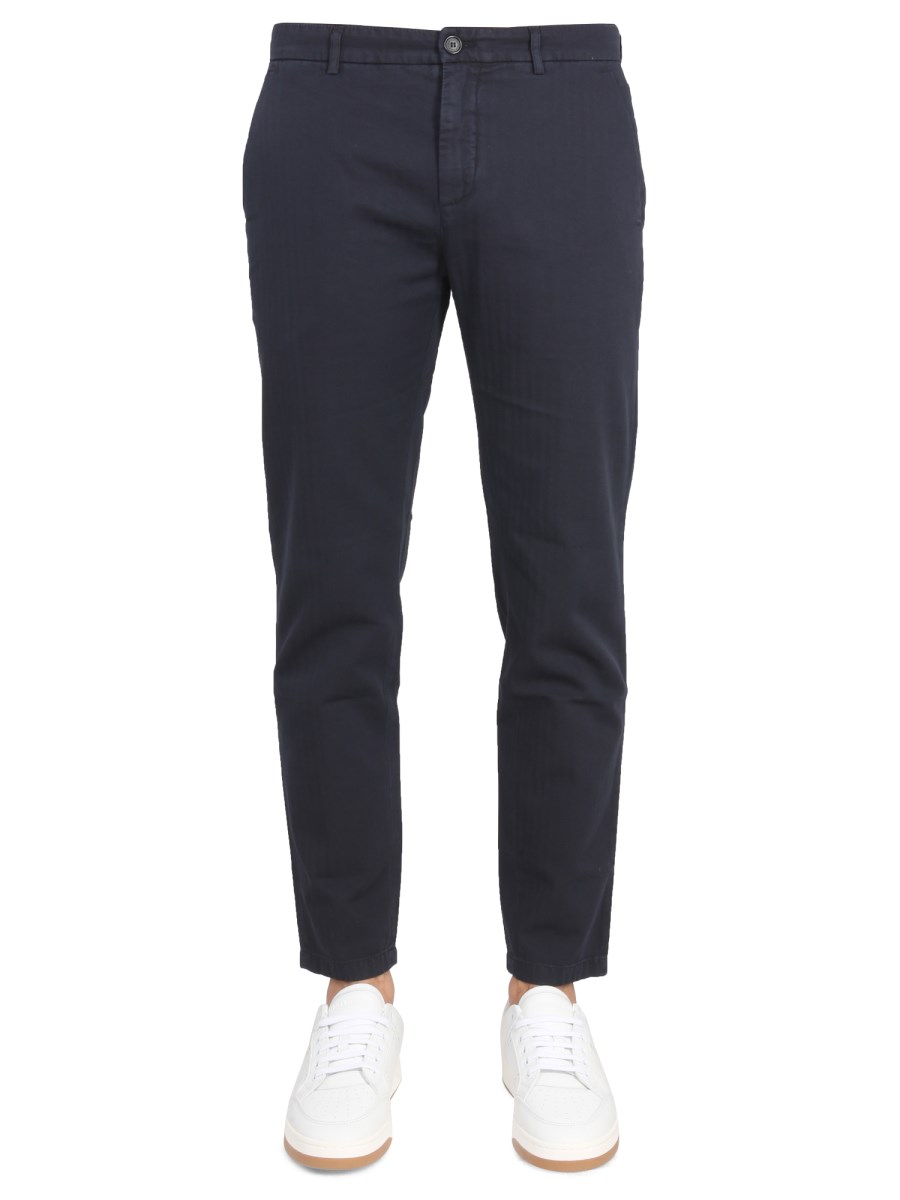 DEPARTMENT FIVE PANTALONE IN COTONE CON PATCH LOGO
