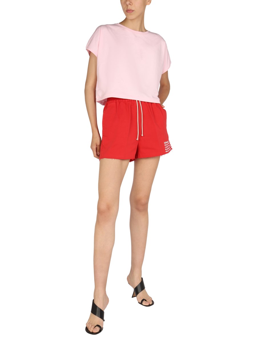 DEPARTMENT FIVE SHORTS IN COTONE CON STAMPA LOGO