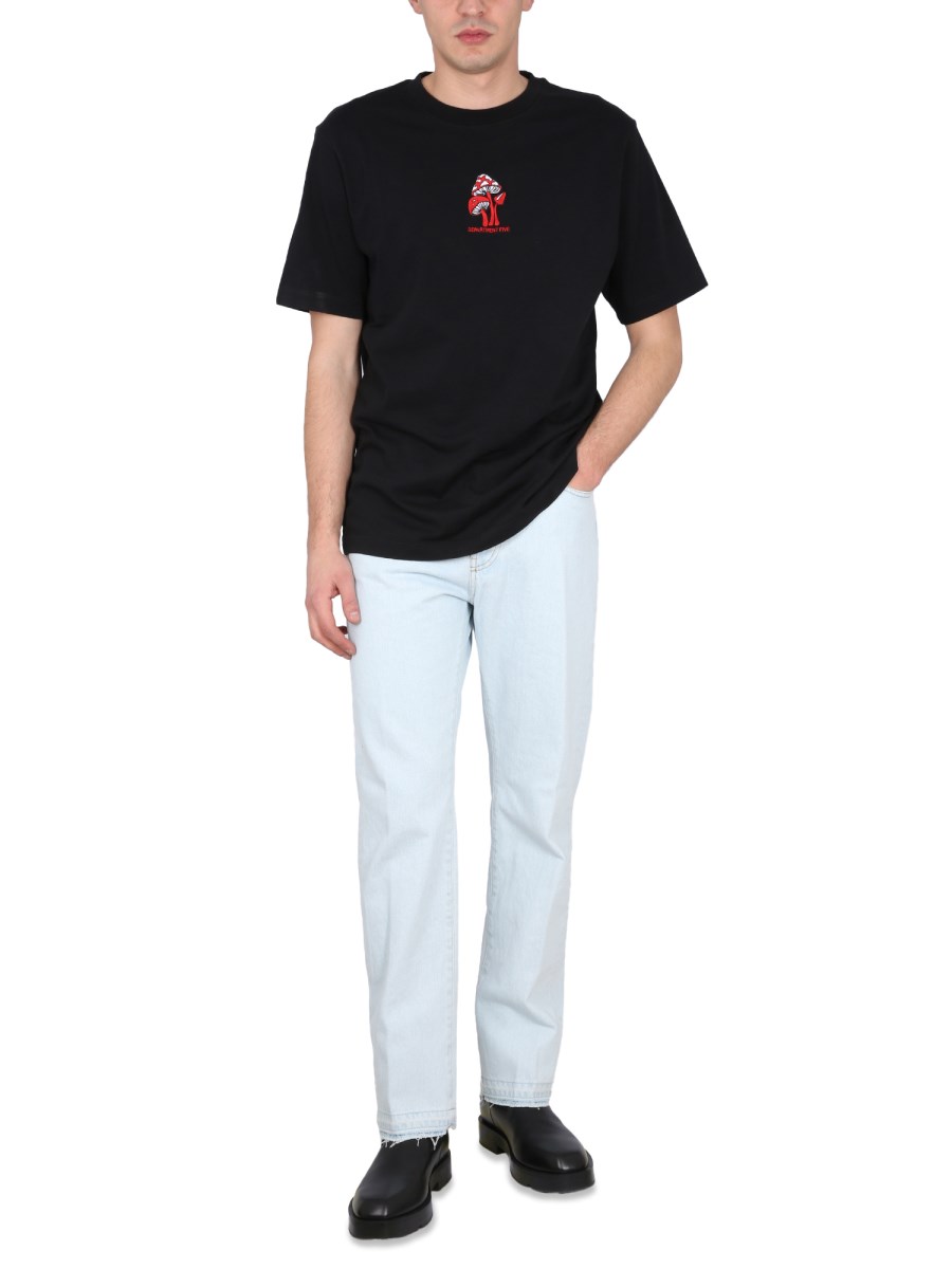 DEPARTMENT FIVE T-SHIRT IN COTONE CON RICAMO LOGO