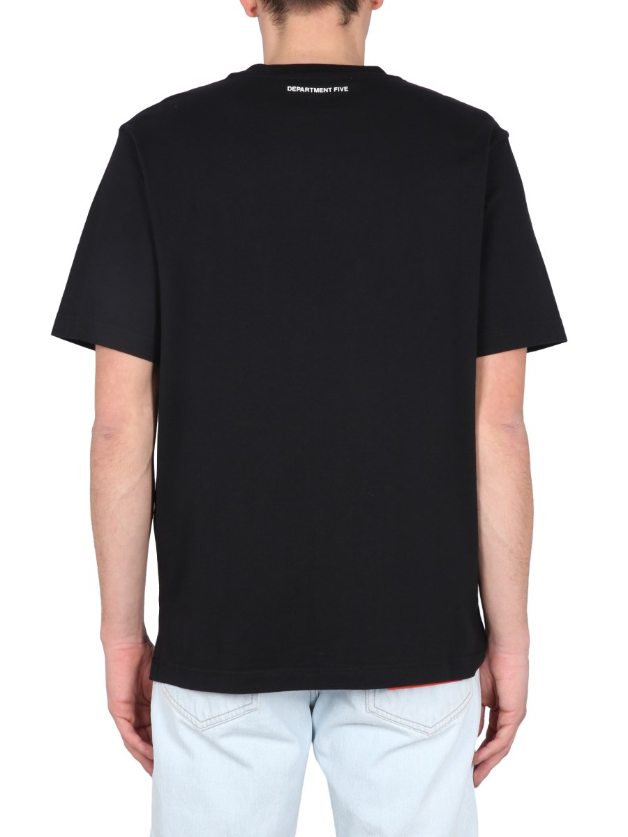 DEPARTMENT FIVE T-SHIRT IN COTONE CON RICAMO LOGO
