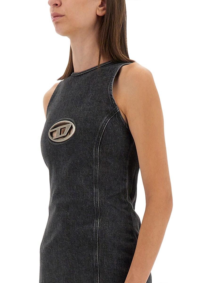 DIESEL ABITO MINI IN MAGLIA DI COTONE