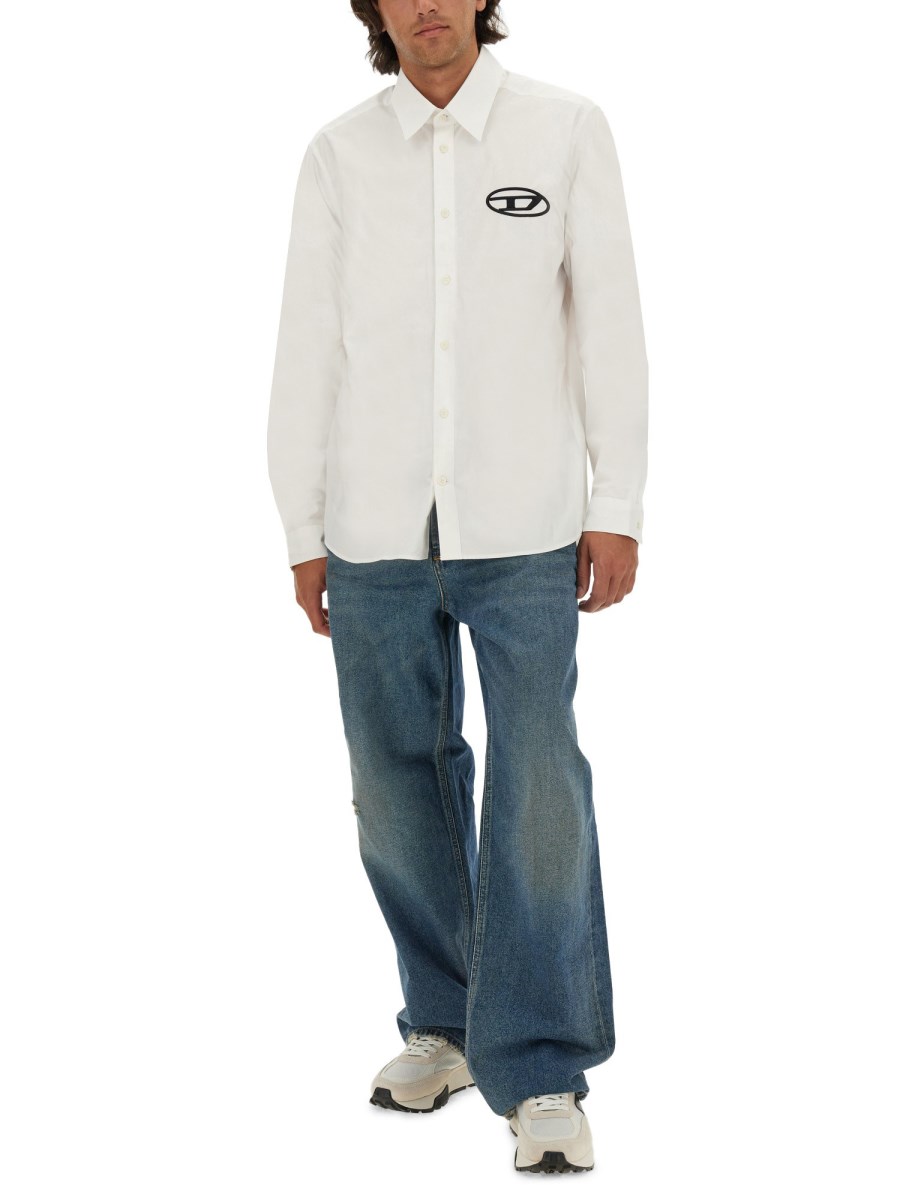 DIESEL CAMICIA "S-SIMPLY-D" IN COTONE