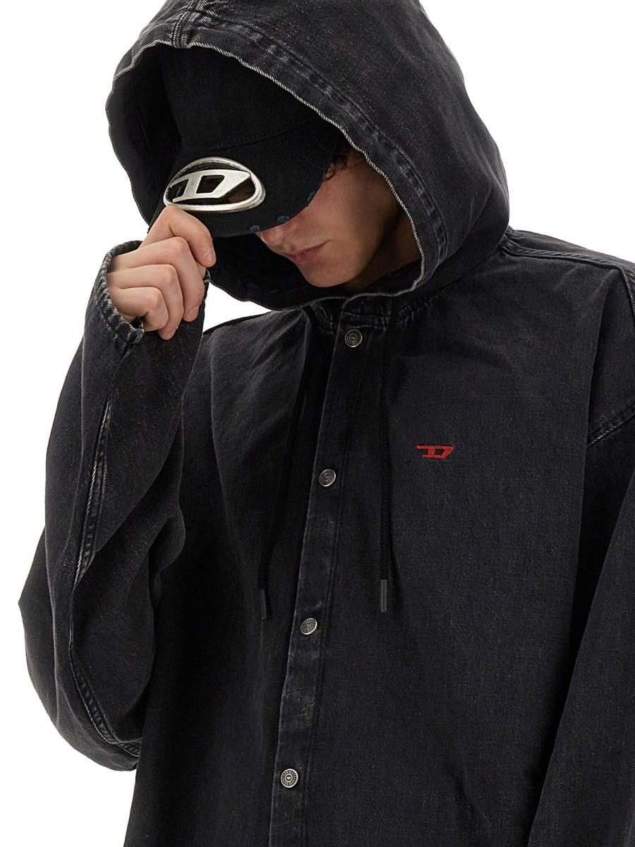 DIESEL CAPPELLO IN COTONE CON LOGO