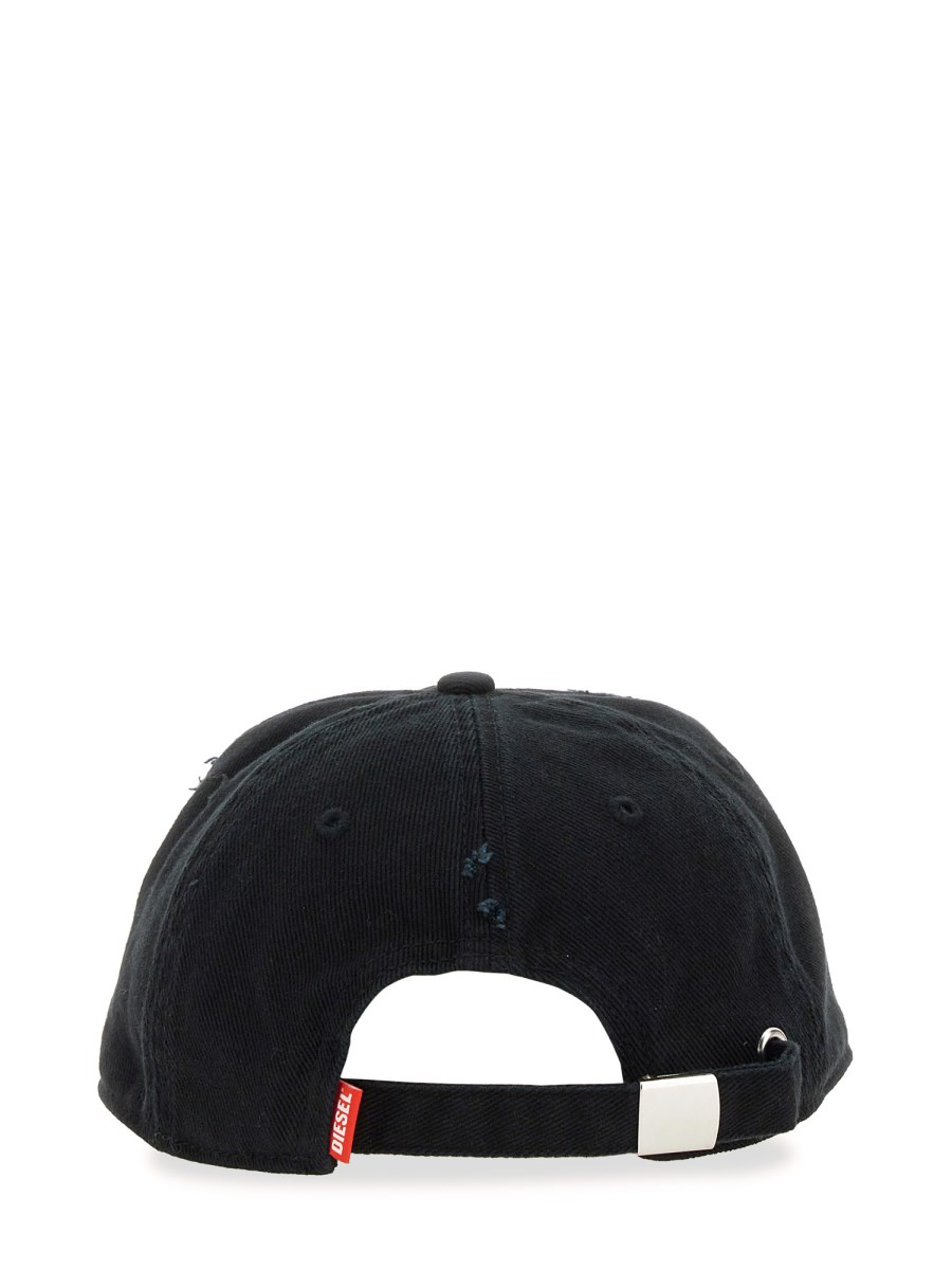 DIESEL CAPPELLO IN COTONE CON LOGO