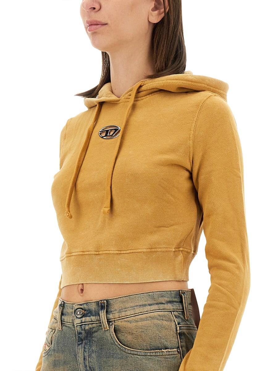 DIESEL FELPA F-SLIMMY IN COTONE