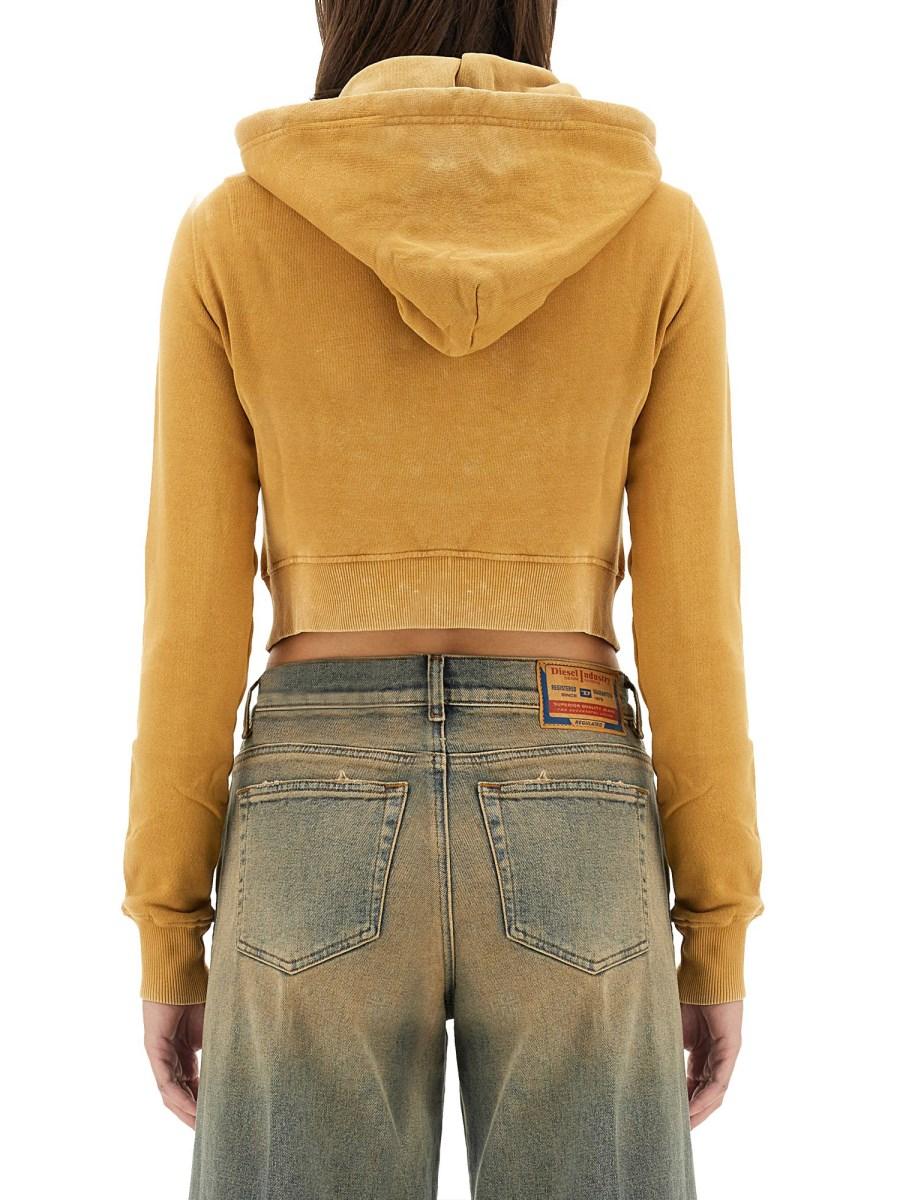 DIESEL FELPA F-SLIMMY IN COTONE