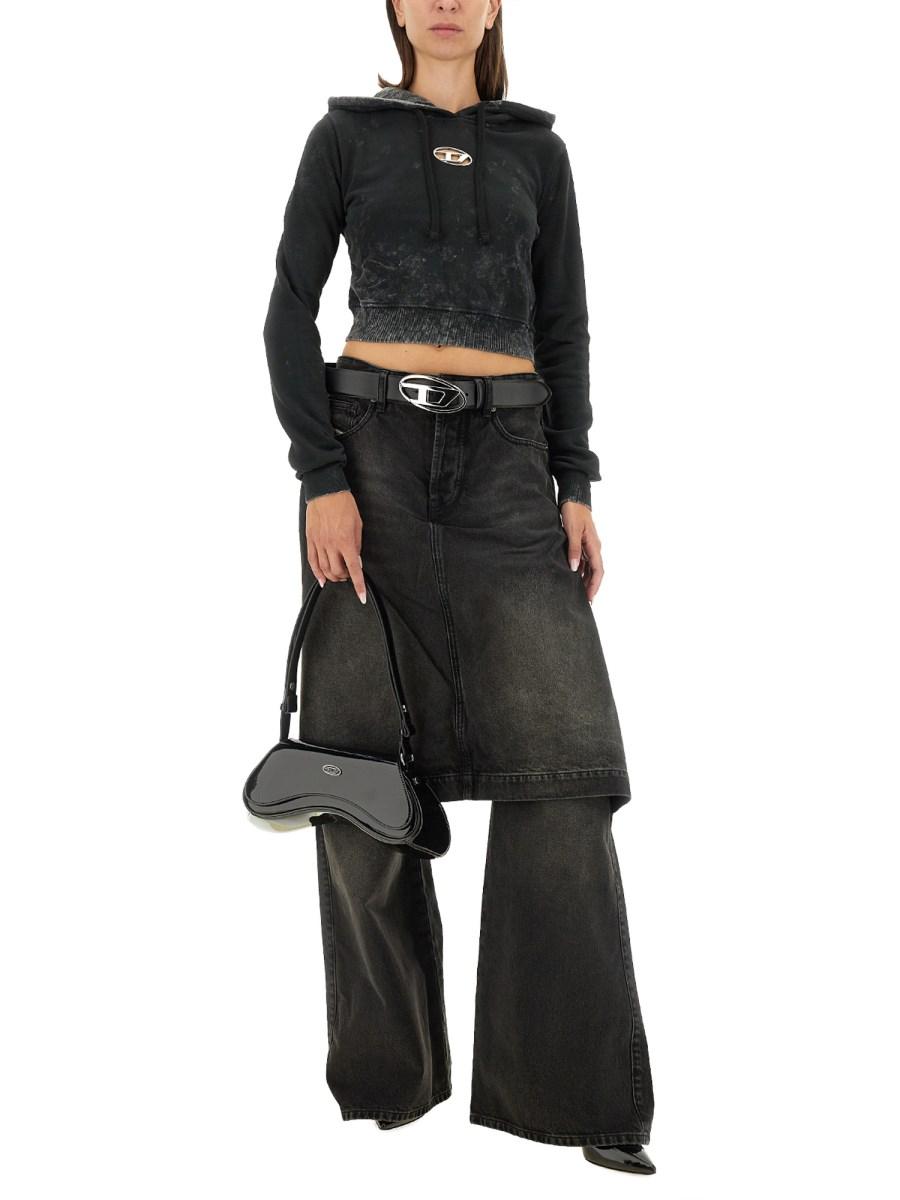 DIESEL FELPA F-SLIMMY IN COTONE