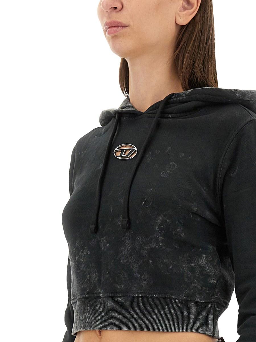 DIESEL FELPA F-SLIMMY IN COTONE