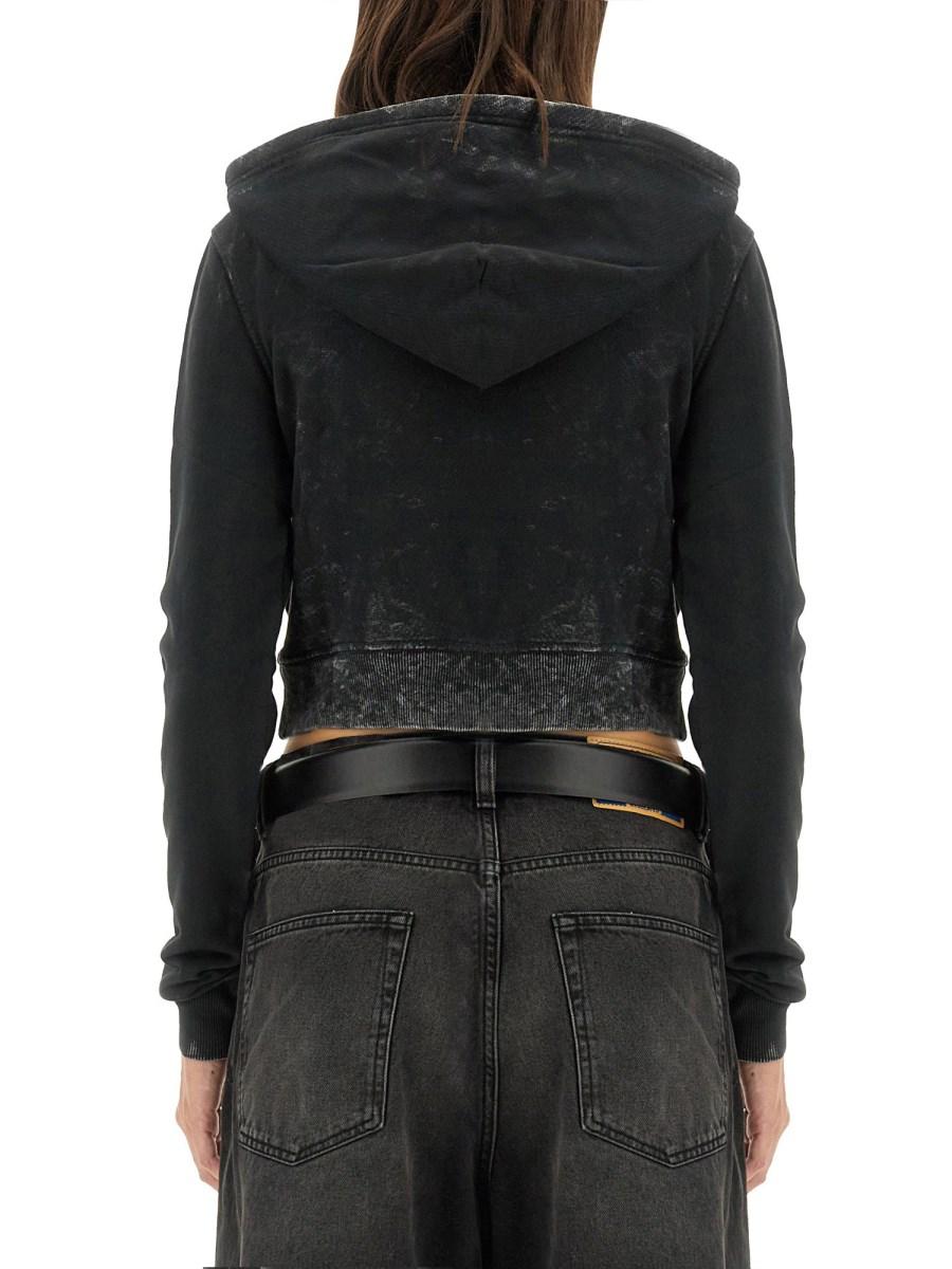 DIESEL FELPA F-SLIMMY IN COTONE
