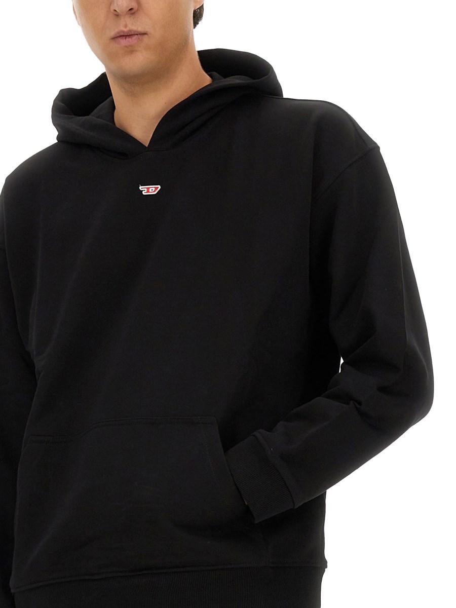 DIESEL FELPA S-BOXT-HOOD-D IN COTONE