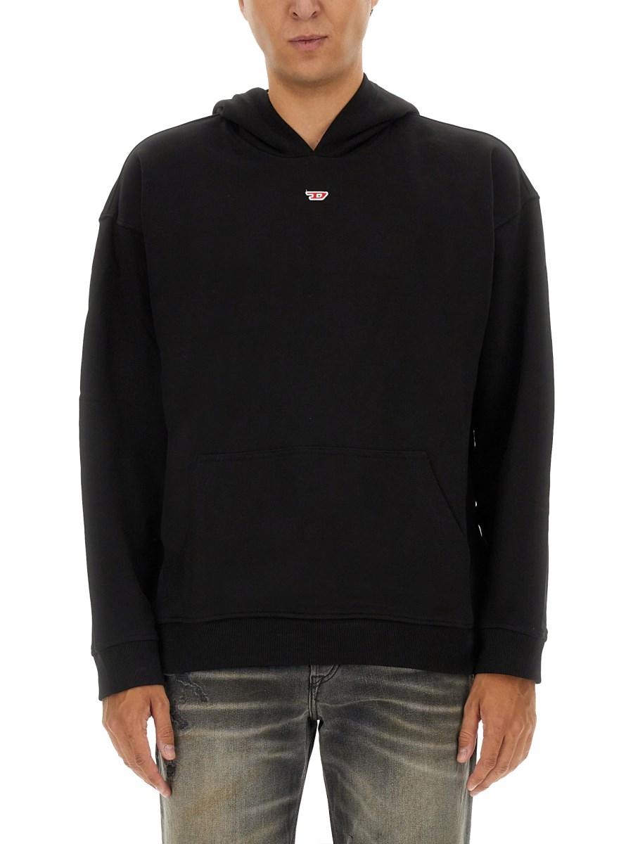 DIESEL FELPA S-BOXT-HOOD-D IN COTONE