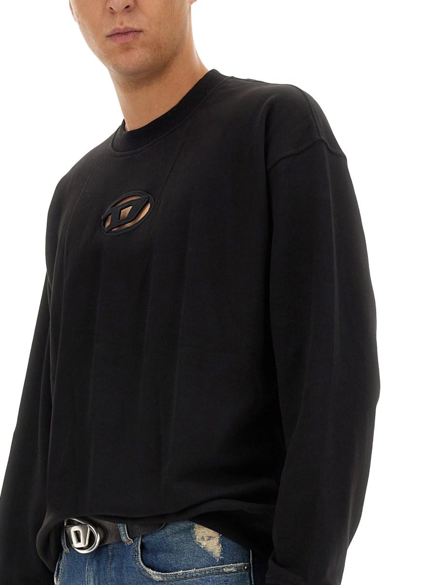 DIESEL FELPA S-BOXT-OD IN JERSEY DI COTONE