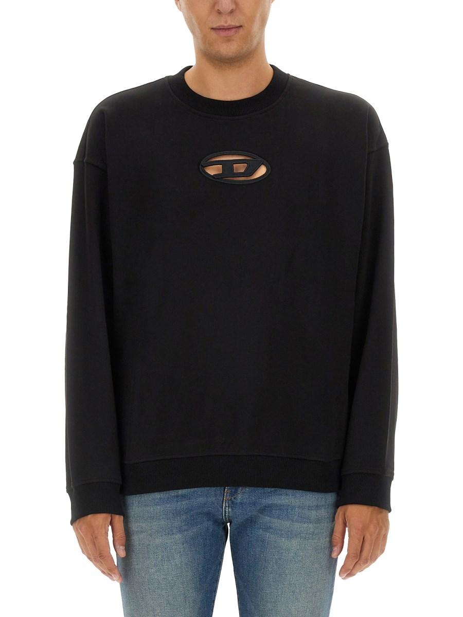DIESEL FELPA S-BOXT-OD IN JERSEY DI COTONE