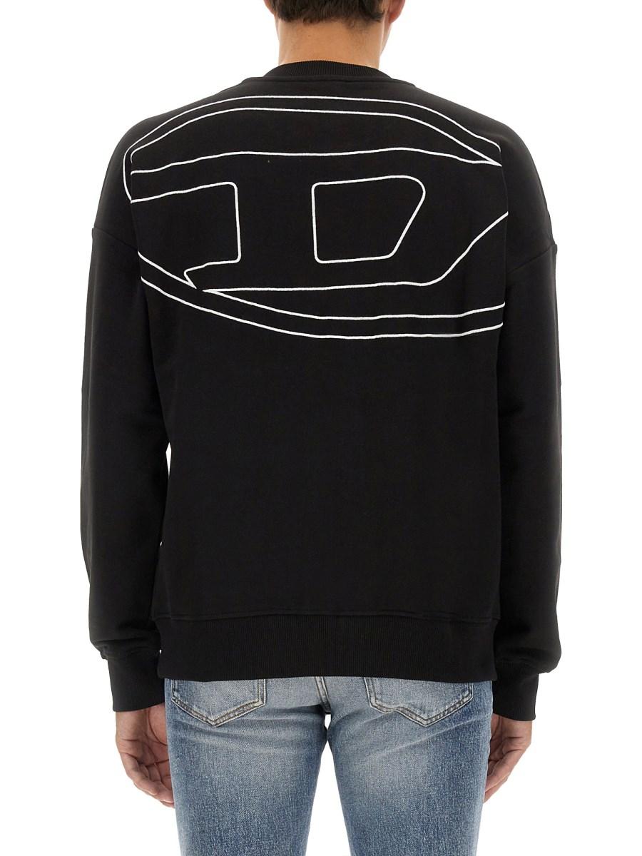 DIESEL FELPA S-ROB-MEGOVAL-D IN COTONE
