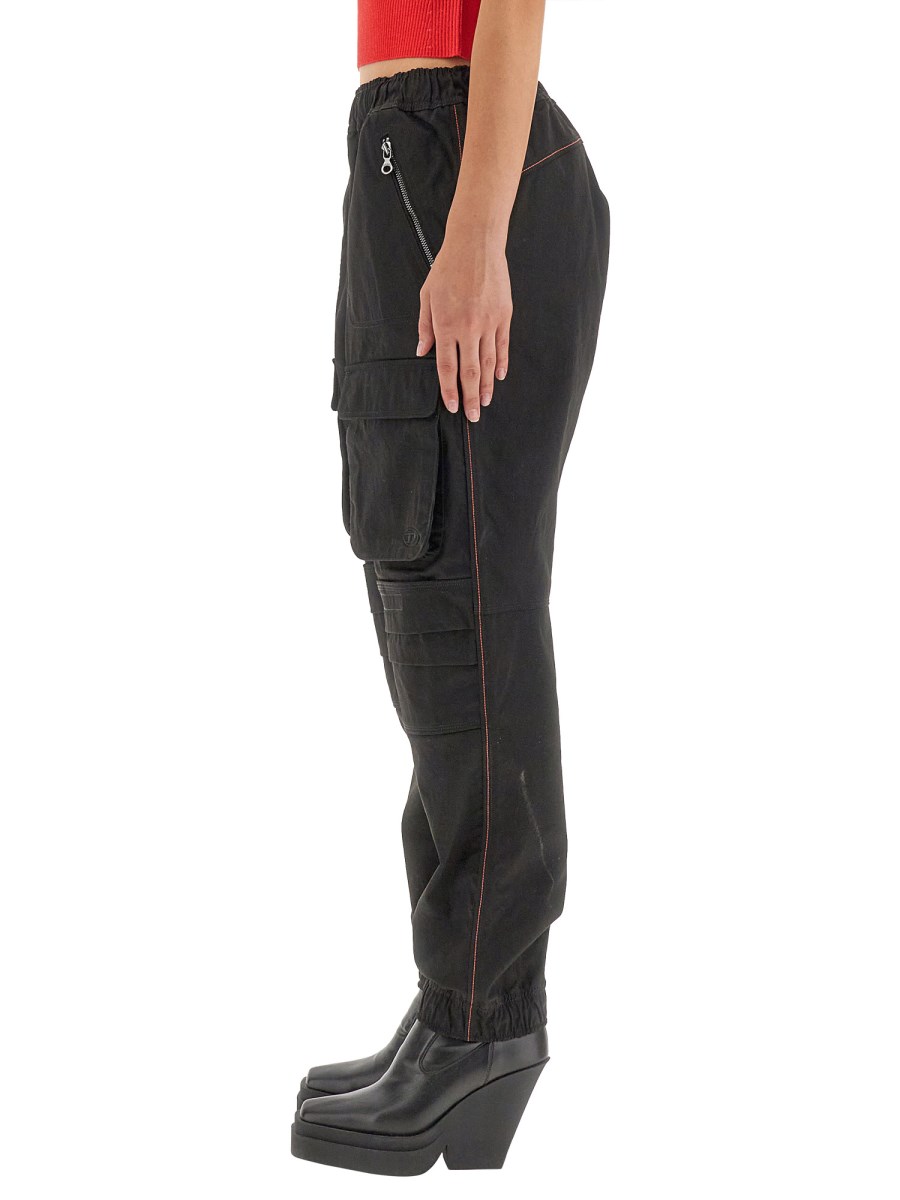 DIESEL PANTALONE CARGO P-MIRT IN TWILL DI NYLON