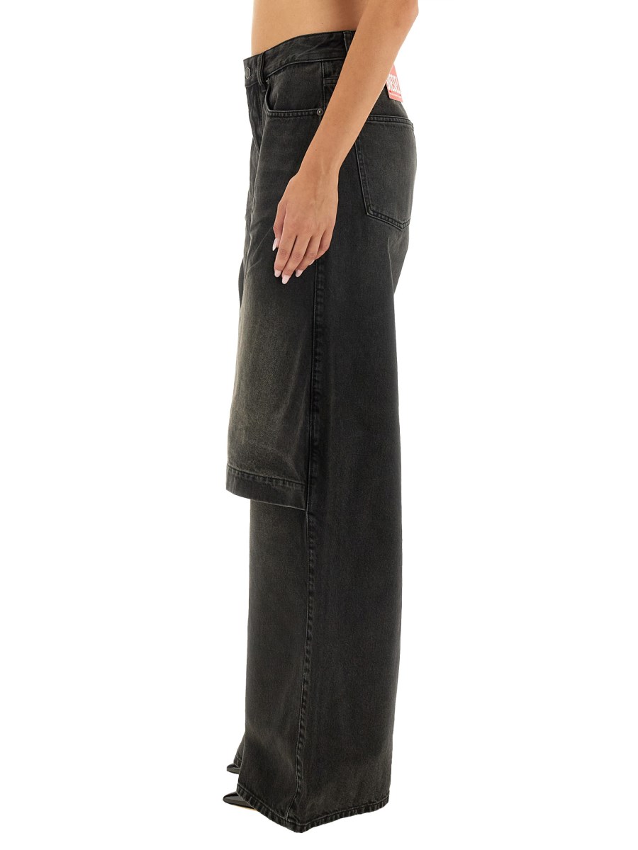 DIESEL PANTALONE D-SYREN-S IN DENIM DI COTONE