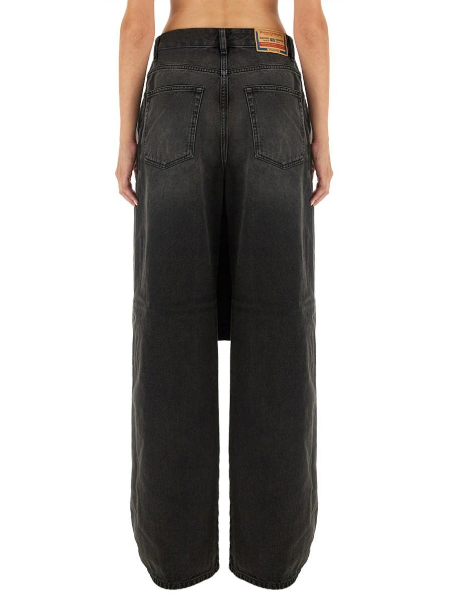 DIESEL PANTALONE D-SYREN-S IN DENIM DI COTONE