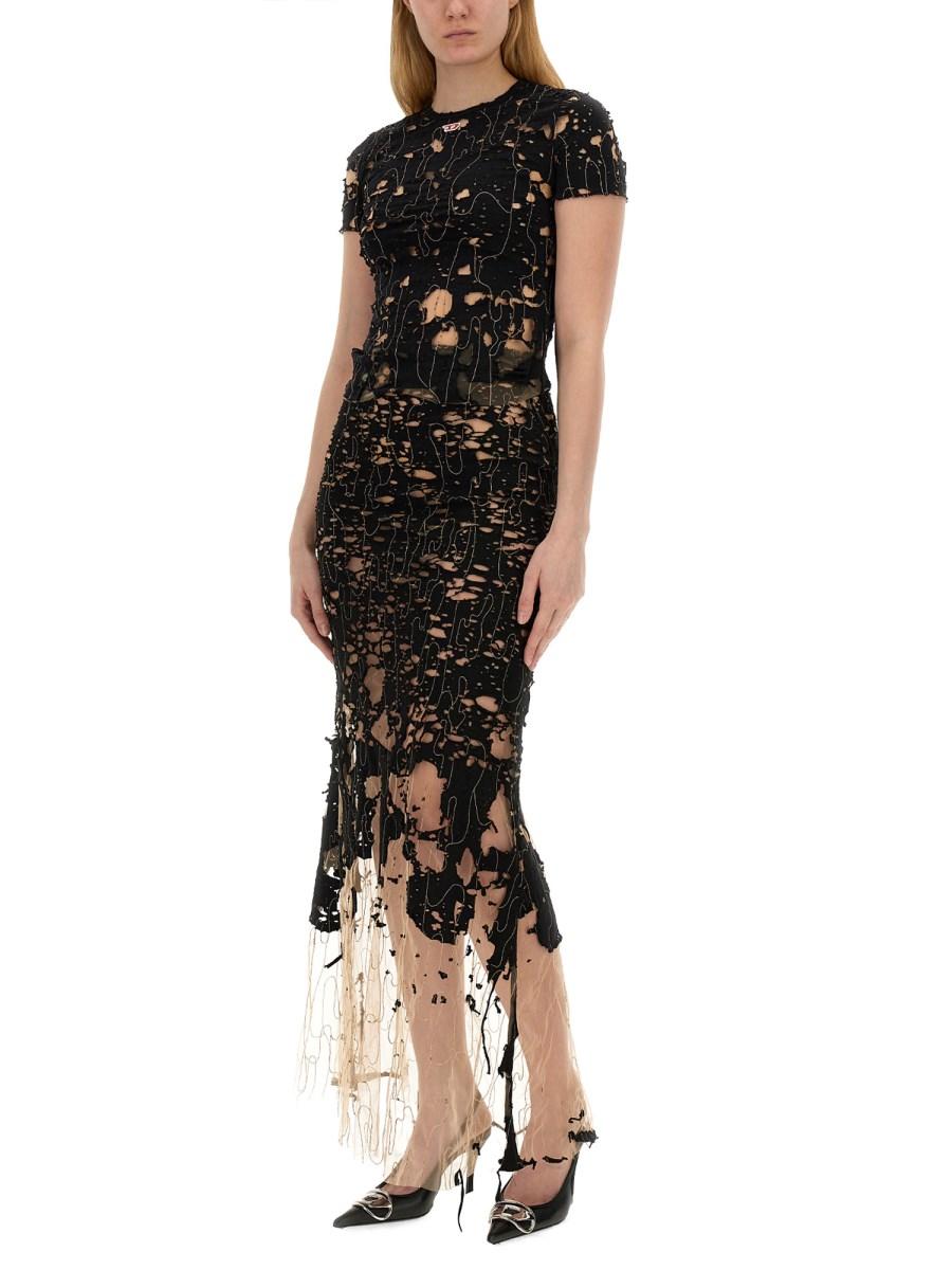 DIESEL T-SHIRT DISTRESSED