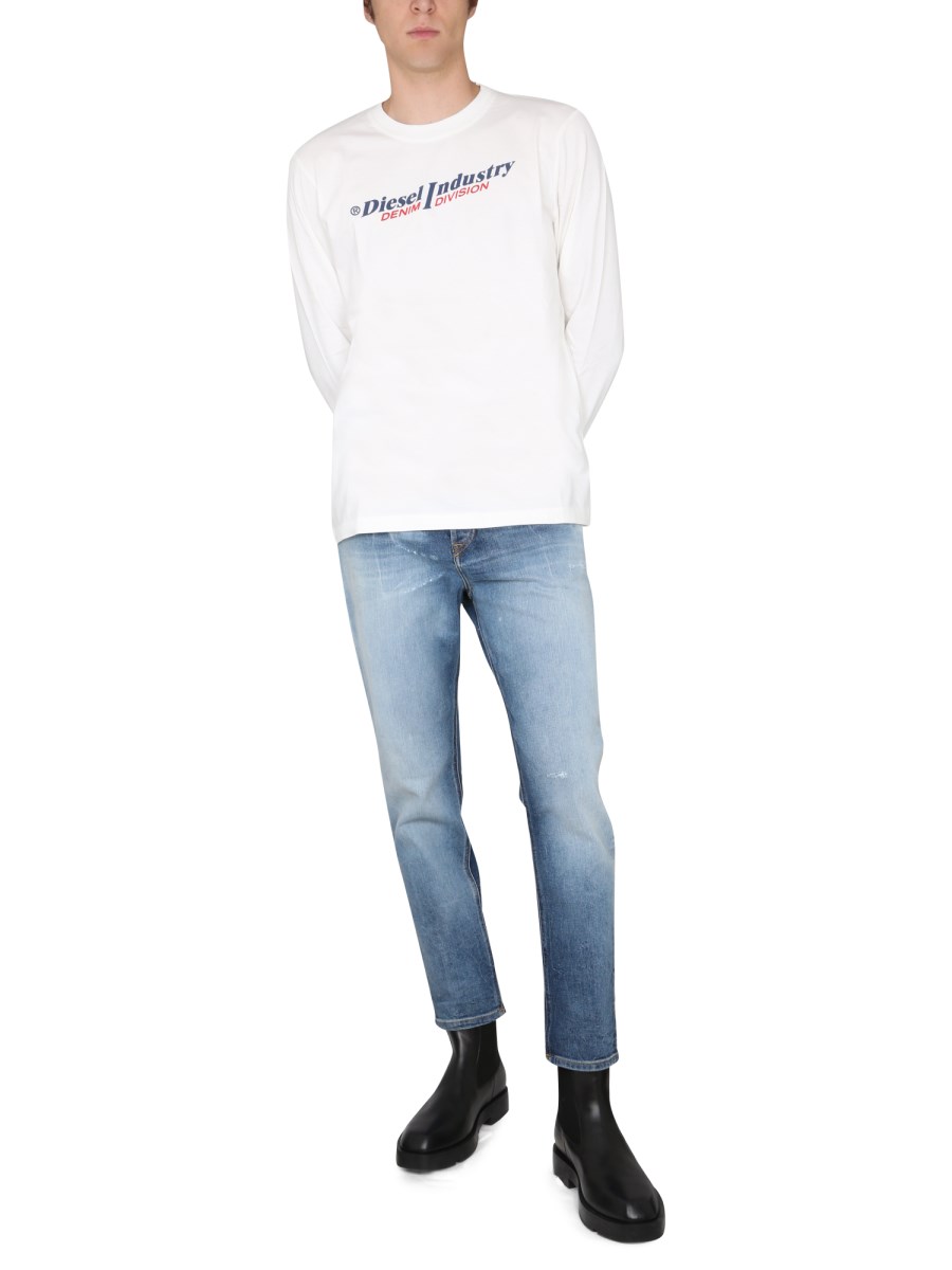 DIESEL T-SHIRT IN COTONE CON STAMPA LOGO