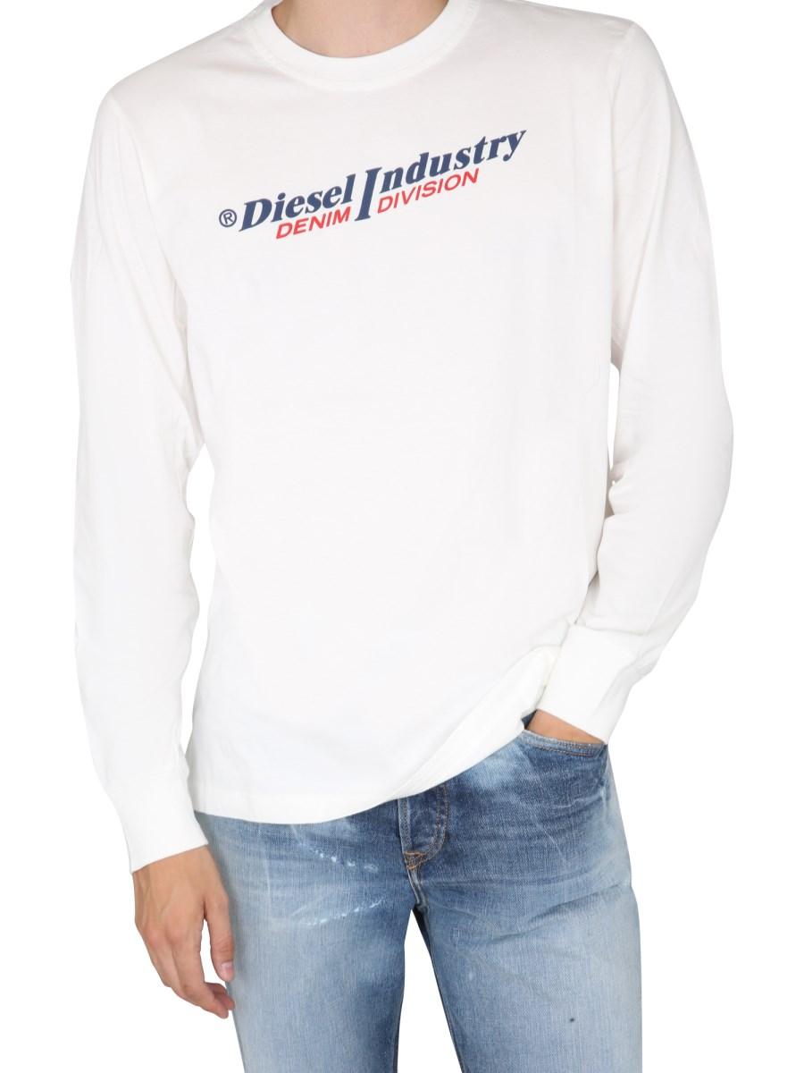 DIESEL T-SHIRT IN COTONE CON STAMPA LOGO