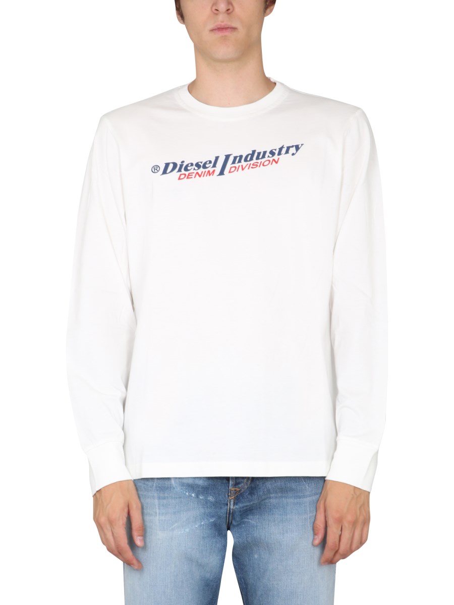 DIESEL T-SHIRT IN COTONE CON STAMPA LOGO