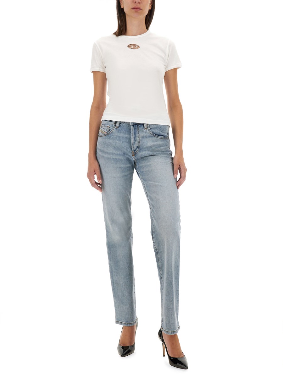 DIESEL T-SHIRT IN JERSEY DI COTONE CON LOGO