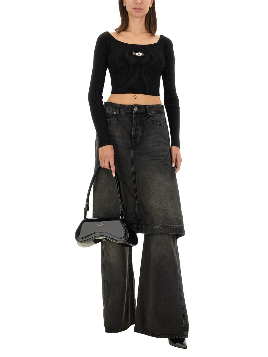 DIESEL T-SHIRT M-VERA-LS IN VISCOSA