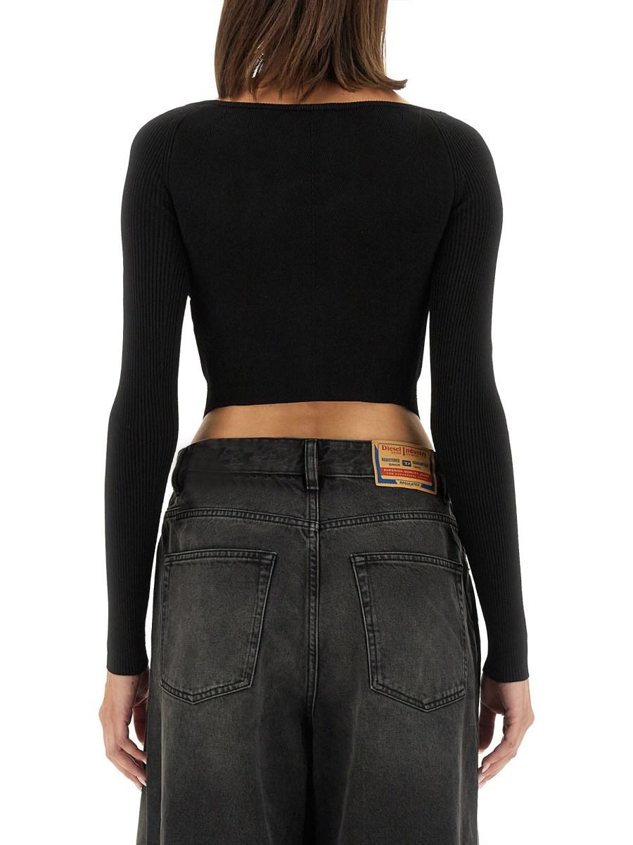 DIESEL T-SHIRT M-VERA-LS IN VISCOSA