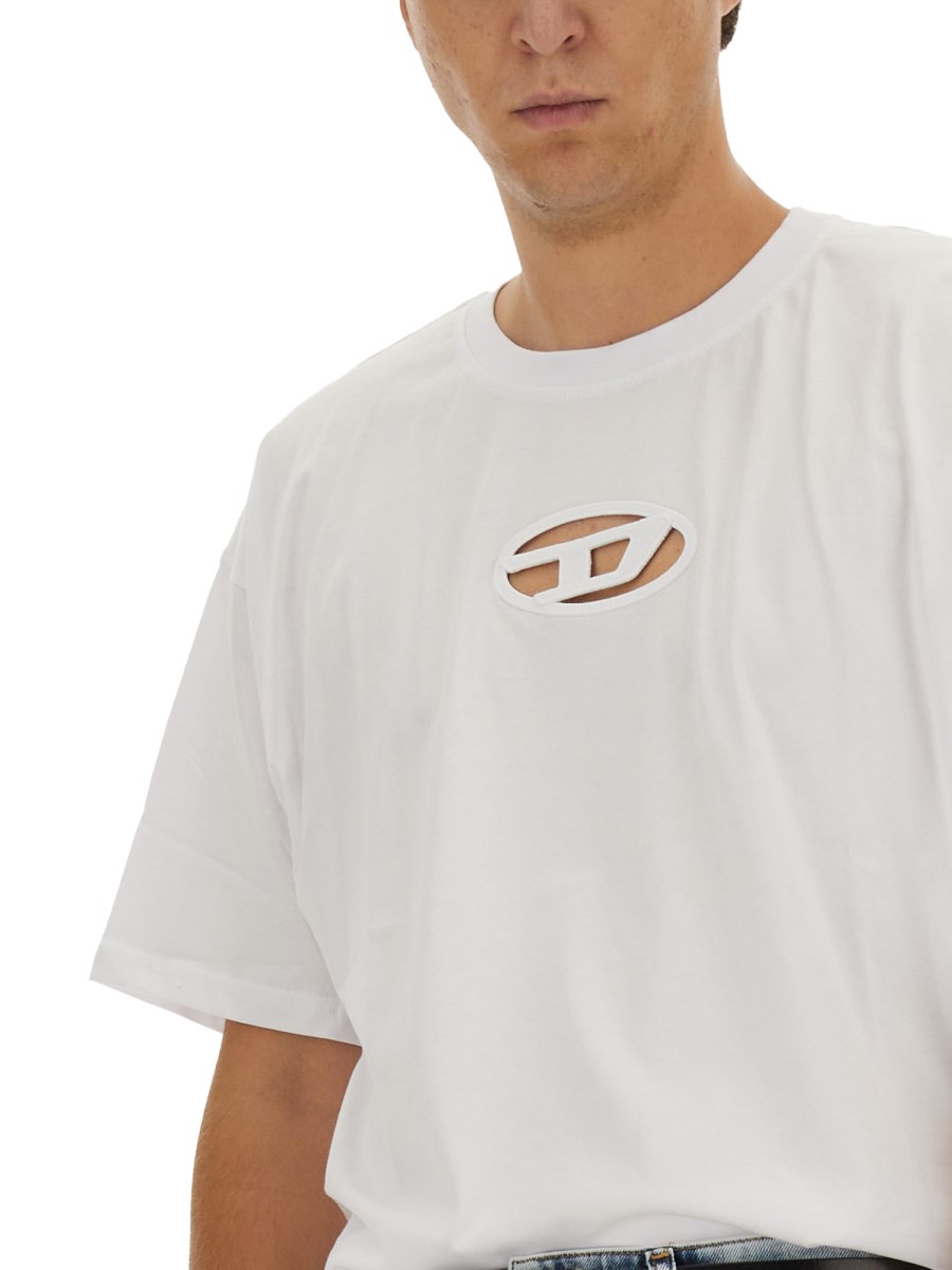 DIESEL T-SHIRT T-BOXT-OD IN JERSEY DI COTONE