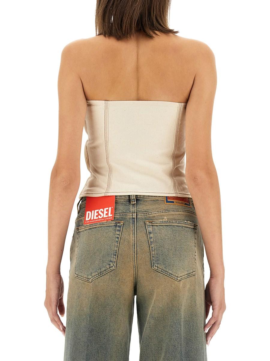 DIESEL TOP "DE-VILLE" IN DENIM DI COTONE