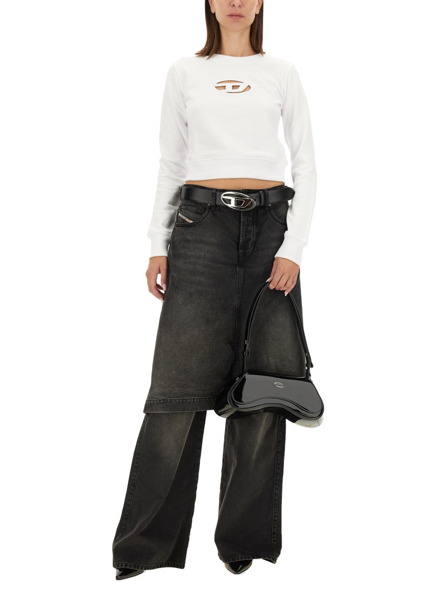 DIESEL TOP F-SLIMMY-OD IN COTONE