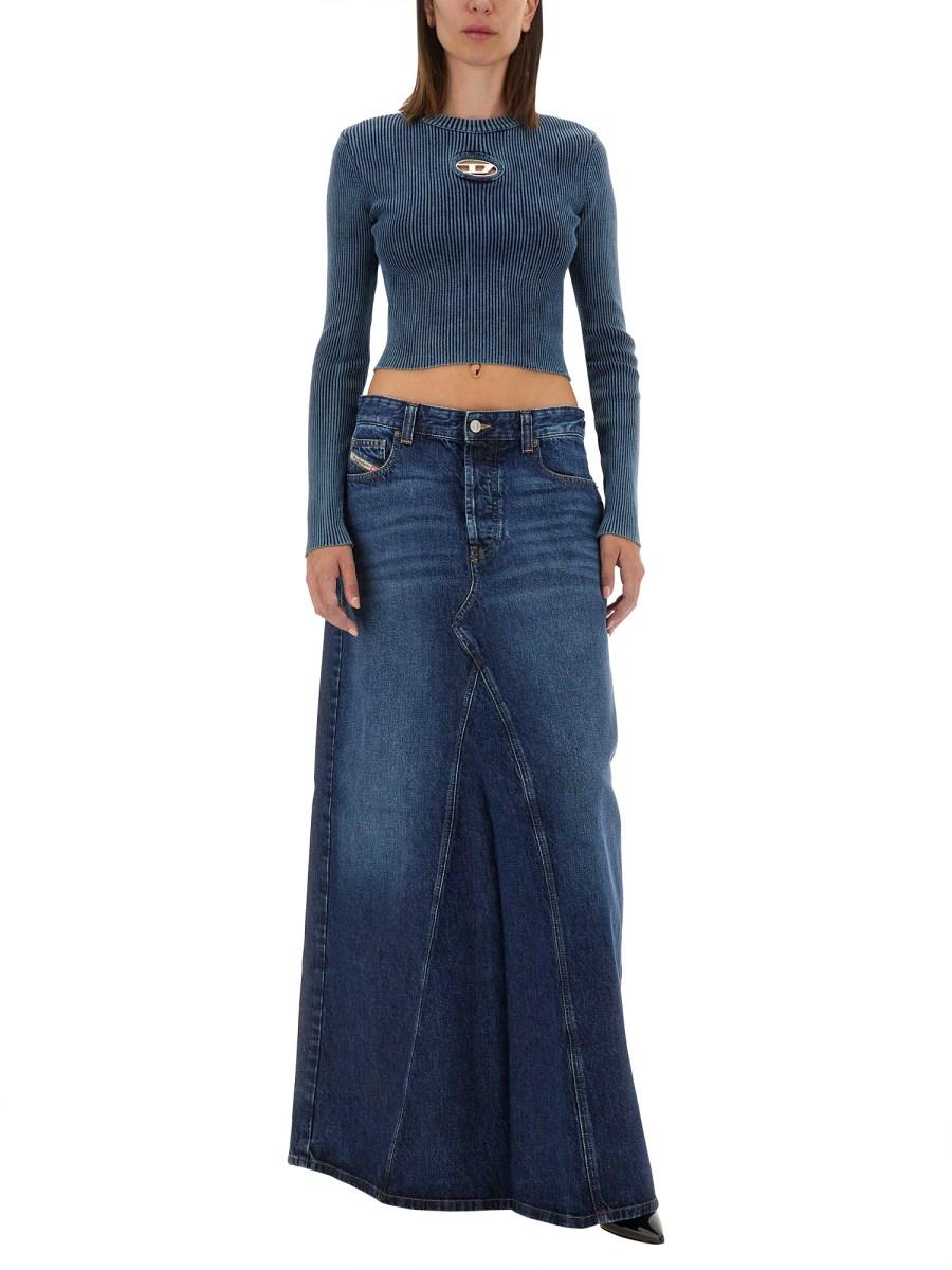 DIESEL TOP IN COTONE CON LOGO
